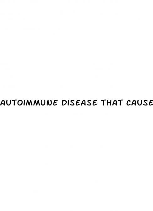 autoimmune disease that causes erectile dysfunction