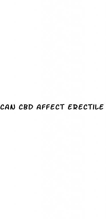 can cbd affect erectile dysfunction