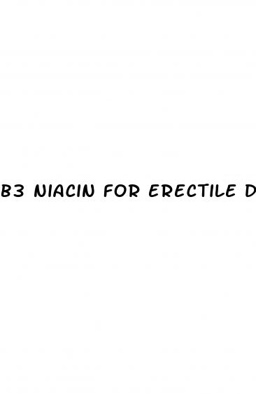 b3 niacin for erectile dysfunction