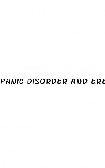 panic disorder and erectile dysfunction