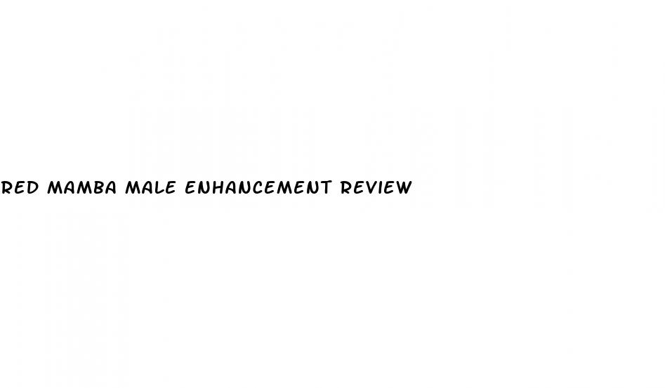 red mamba male enhancement review