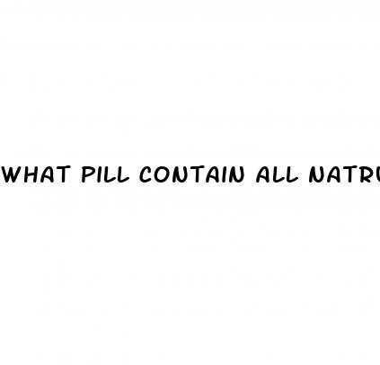 what pill contain all natrual ingredients for ed