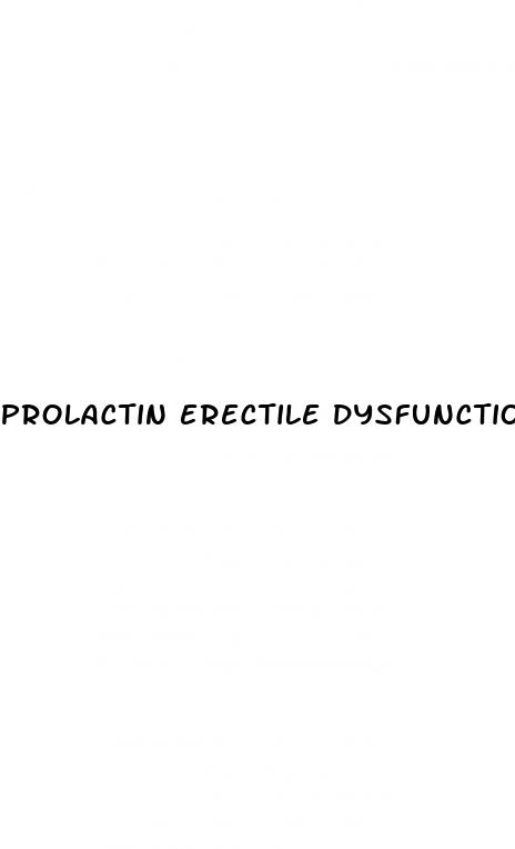 prolactin erectile dysfunction