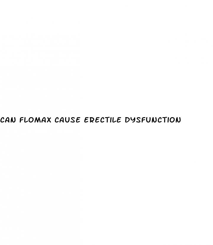 can flomax cause erectile dysfunction