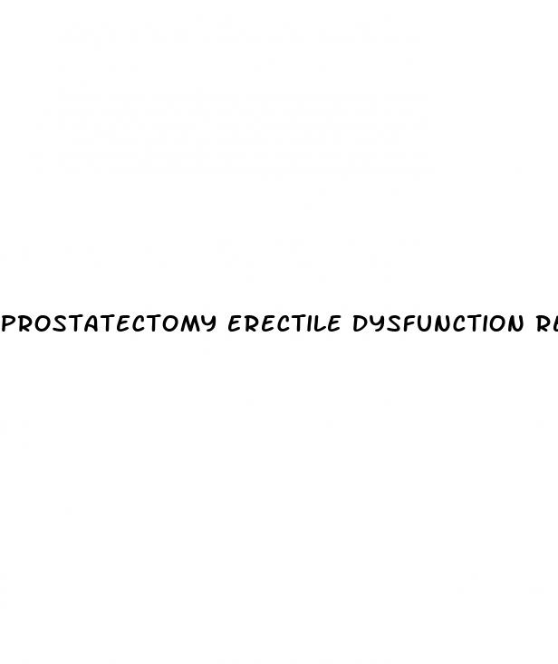 prostatectomy erectile dysfunction recovery time