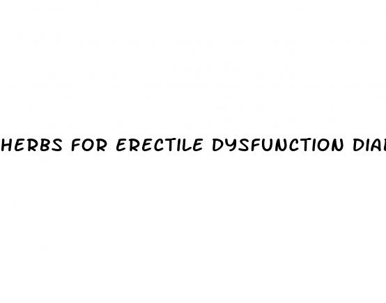 herbs for erectile dysfunction diabetes