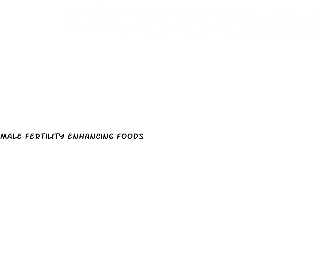 male fertility enhancing foods