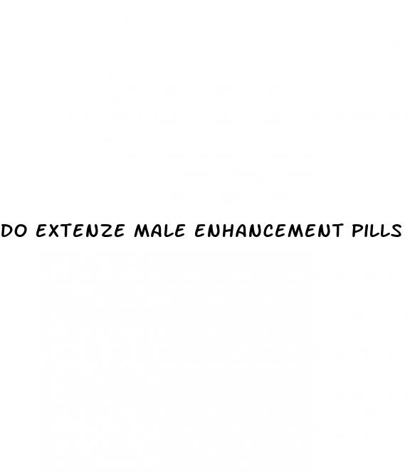 do extenze male enhancement pills work