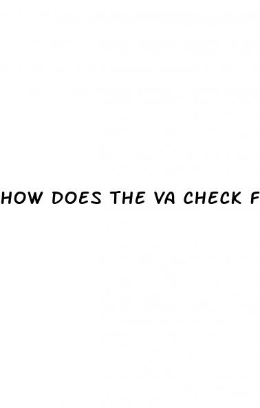 how does the va check for erectile dysfunction