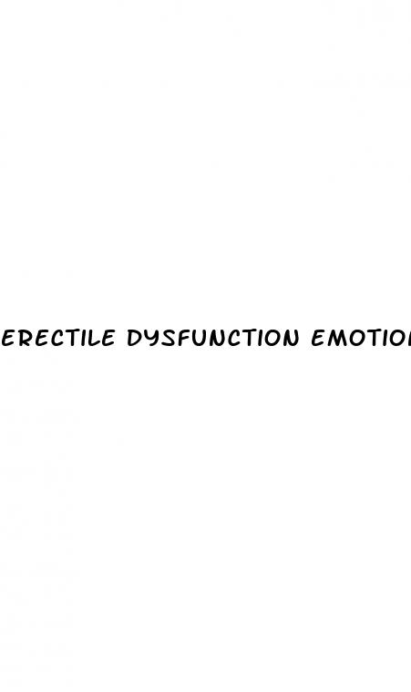 erectile dysfunction emotional causes