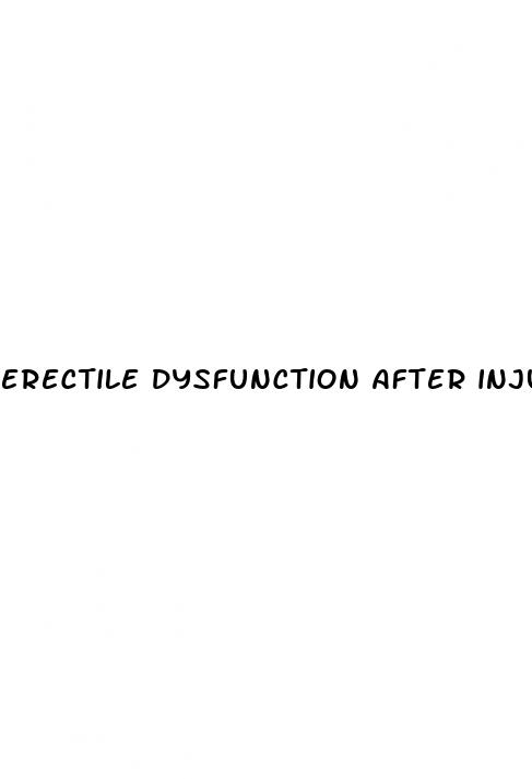 erectile dysfunction after injury