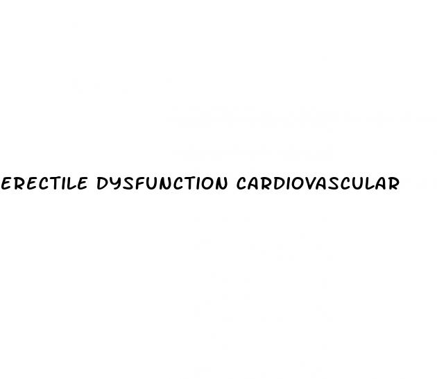 erectile dysfunction cardiovascular