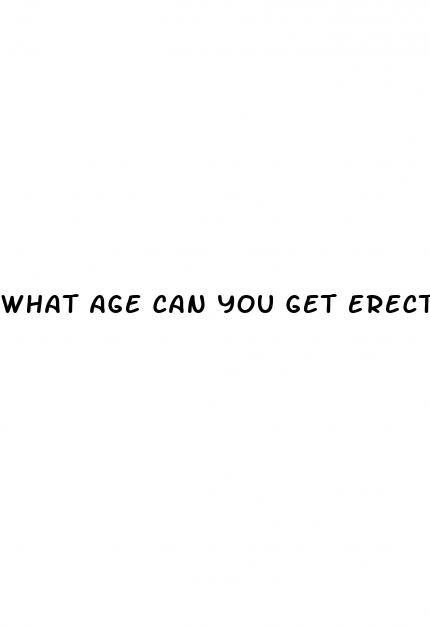 what age can you get erectile dysfunction