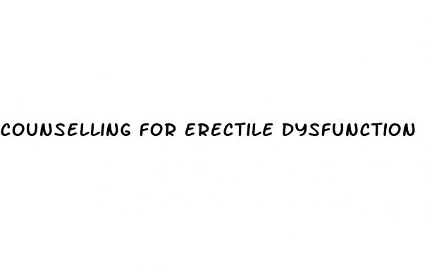 counselling for erectile dysfunction