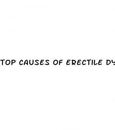 top causes of erectile dysfunction