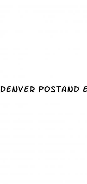 denver postand erectile dysfunction