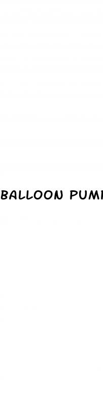 balloon pump for erectile dysfunction