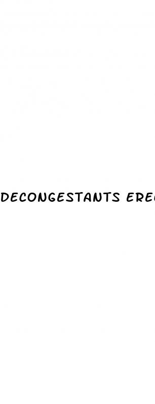 decongestants erectile dysfunction