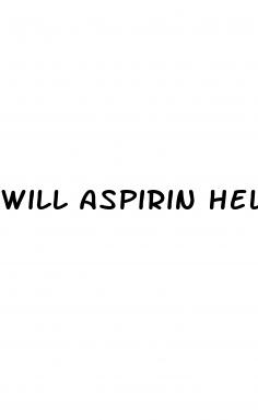 will aspirin help erectile dysfunction