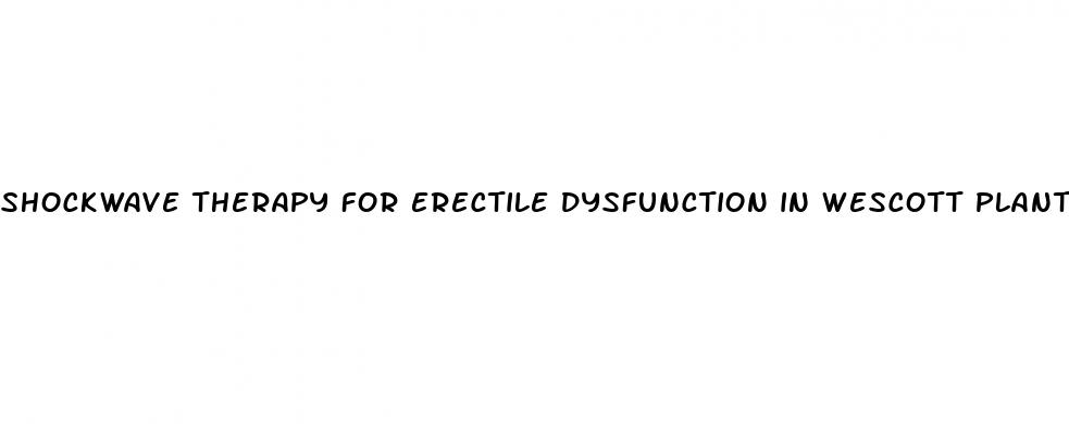 shockwave therapy for erectile dysfunction in wescott plantation