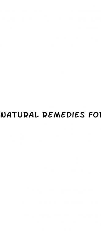 natural remedies for erectile dysfunction diabetes