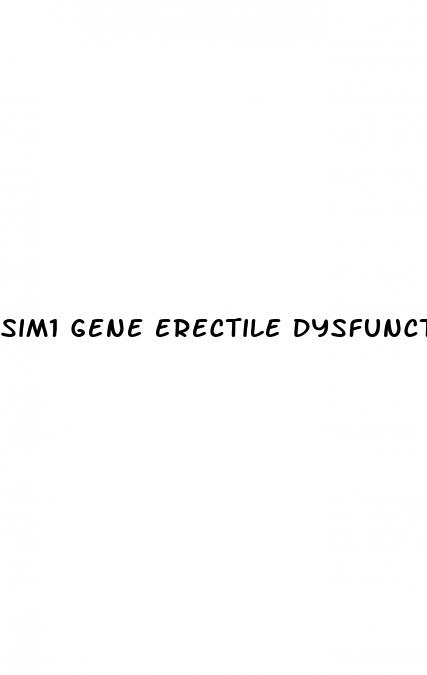 sim1 gene erectile dysfunction