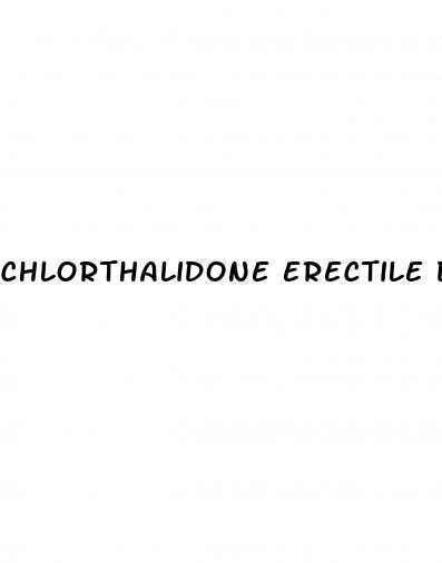 chlorthalidone erectile dysfunction