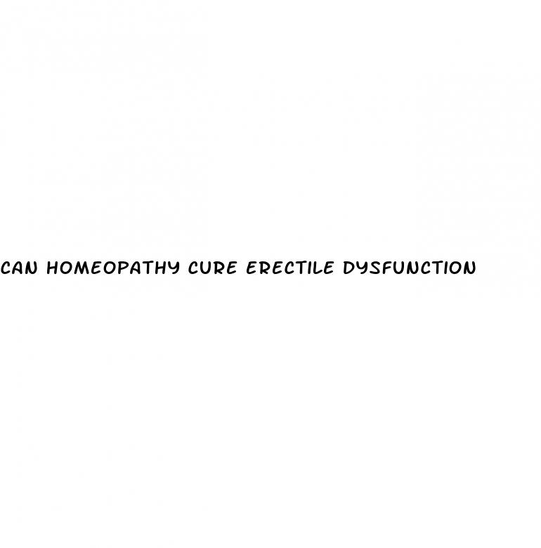 can homeopathy cure erectile dysfunction