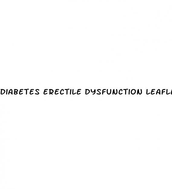 diabetes erectile dysfunction leaflet