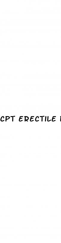 cpt erectile dysfunction