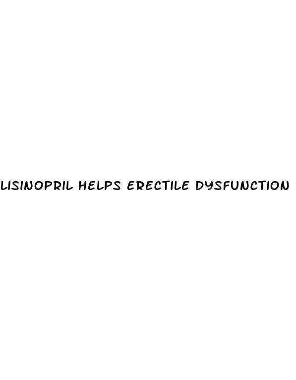 lisinopril helps erectile dysfunction