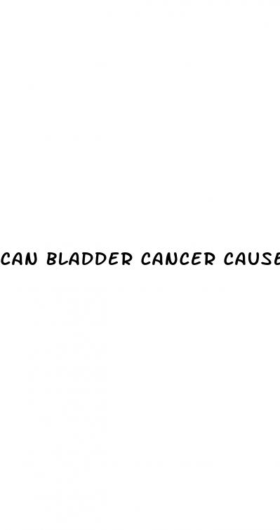 can bladder cancer cause erectile dysfunction