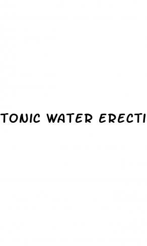 tonic water erectile dysfunction