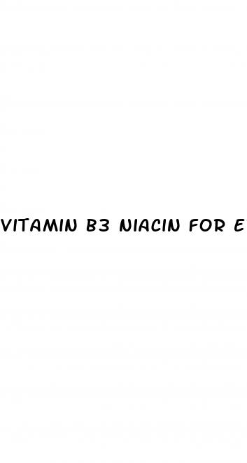 vitamin b3 niacin for erectile dysfunction