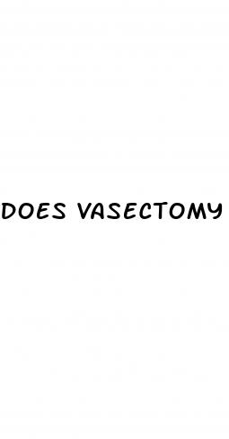 does vasectomy affect erectile dysfunction