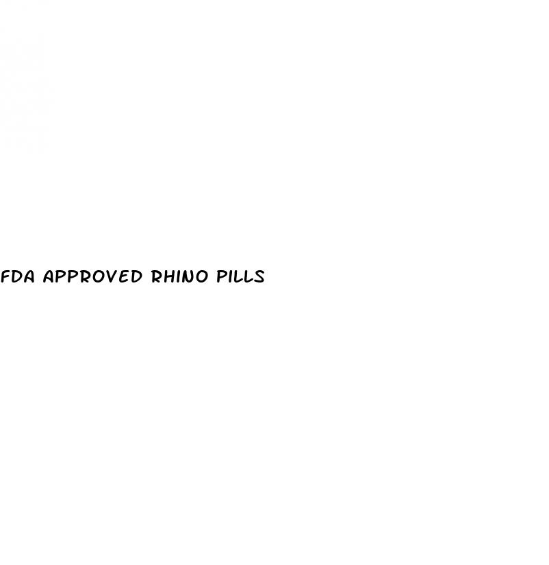 fda approved rhino pills