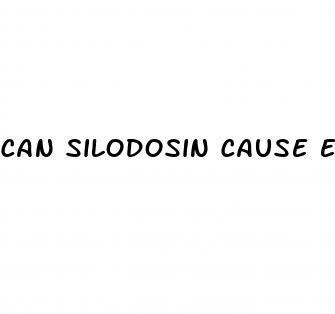 can silodosin cause erectile dysfunction