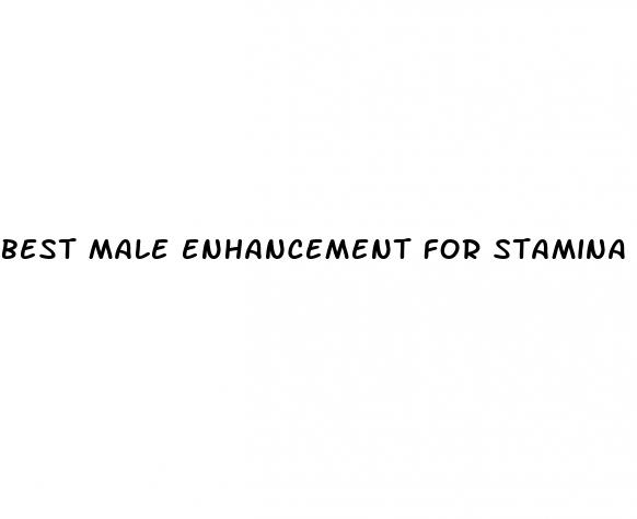 best male enhancement for stamina