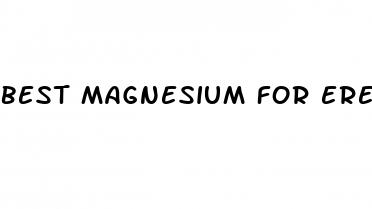 best magnesium for erectile dysfunction