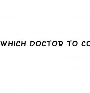 which doctor to consult erectile dysfunction