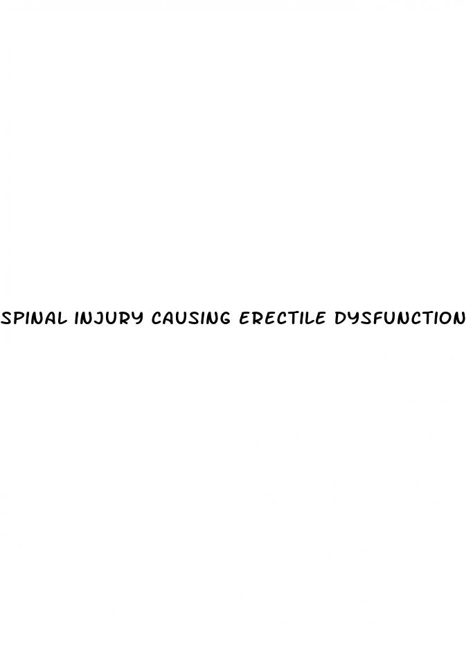 spinal injury causing erectile dysfunction