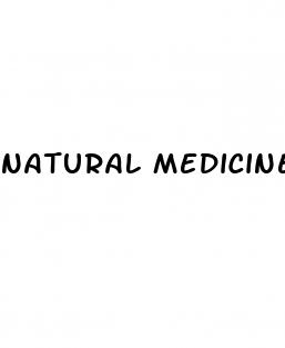 natural medicine for erectile dysfunction