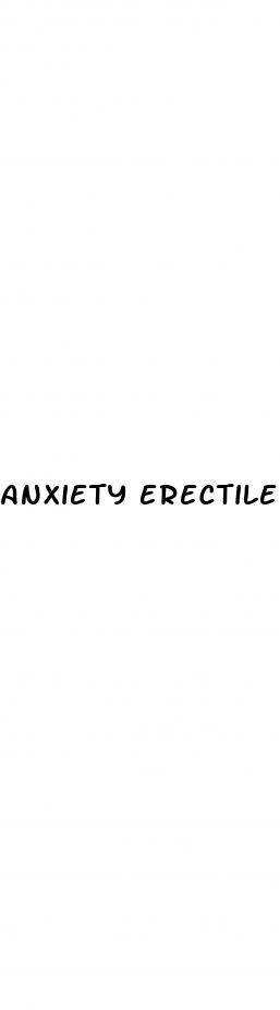 anxiety erectile dysfunction symptoms