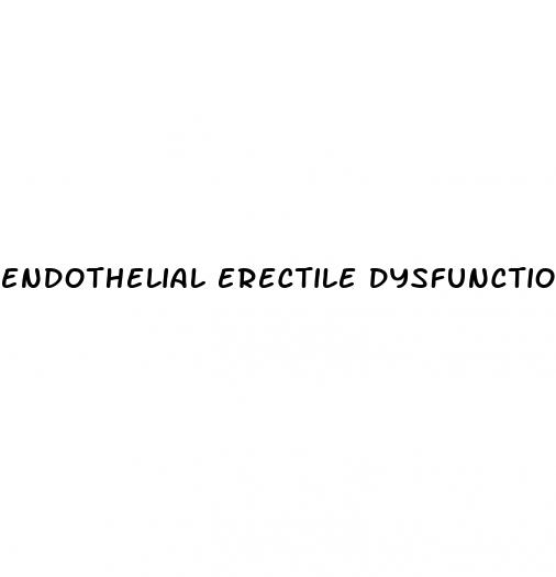 endothelial erectile dysfunction