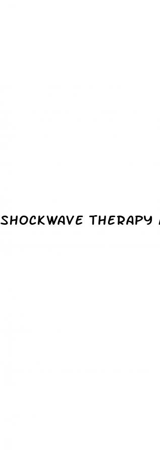 shockwave therapy machine for erectile dysfunction