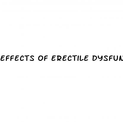 effects of erectile dysfunction on partner