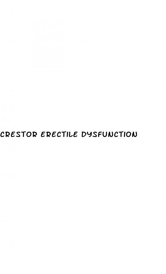 crestor erectile dysfunction