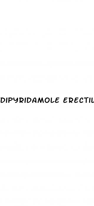 dipyridamole erectile dysfunction