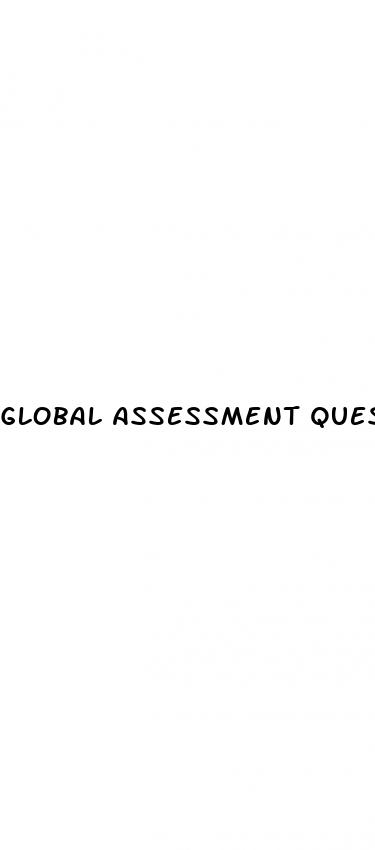 global assessment questionnaire erectile dysfunction