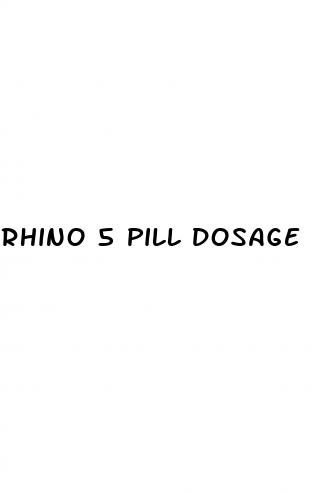 rhino 5 pill dosage